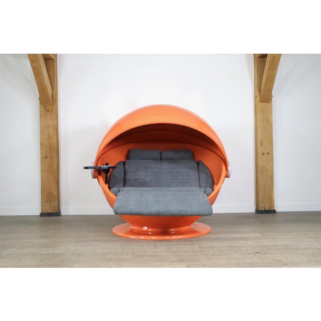 One of only 50 ever produced Sunball chairs by Günter Ferdinand Ris and Herbert Selldorf for Rosenthal, 1969. A unique...