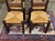 Set of 4 mahogany chairs with straw seats from the 1970s - W=43cm D=38cm H=96cm HA=45cm