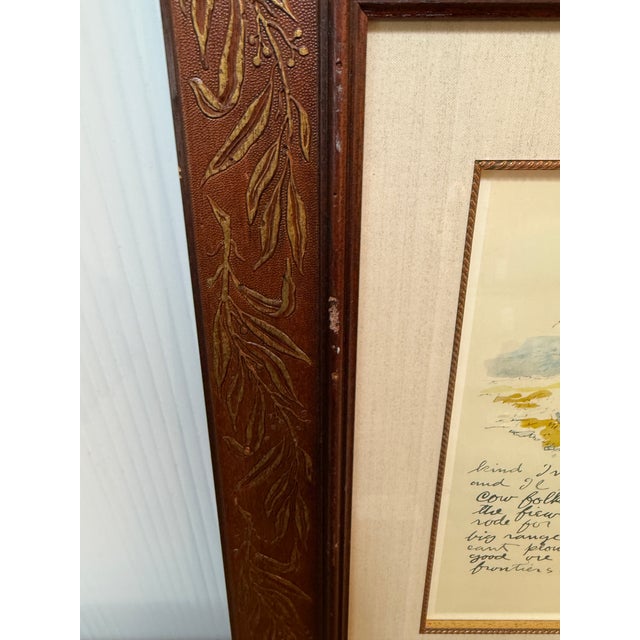 Charles Russell Printed Letter to Geo Farr, Framed For Sale In San Francisco - Image 6 of 12