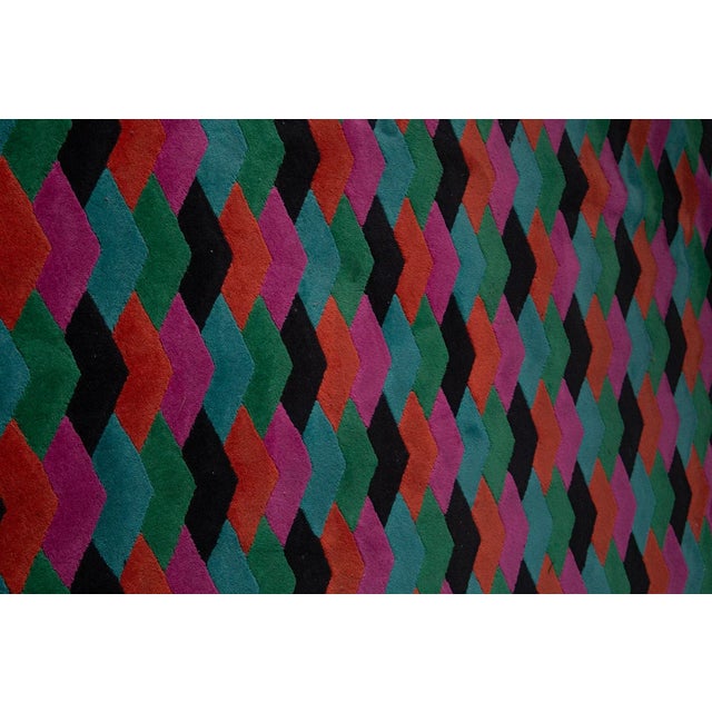 Postmodern Postmodern Italian Rug by Missoni, 1980 For Sale - Image 3 of 9
