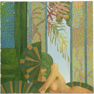 Leo Guida, Nude Woman, 1970s, Oil Painting on Canvas For Sale