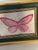 Abstract Abstract Pink Royal Butterfly Mini Painting in Frame For Sale - Image 3 of 4