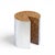 Wood Leon Rosen for Pace Style Mid Century Pac-Man Chrome Drum Table For Sale - Image 7 of 7