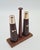 1960s Vintage Teak Salt and Pepper Set with a Stand, Netherlands, 1960s, Set of 3 For Sale - Image 5 of 9