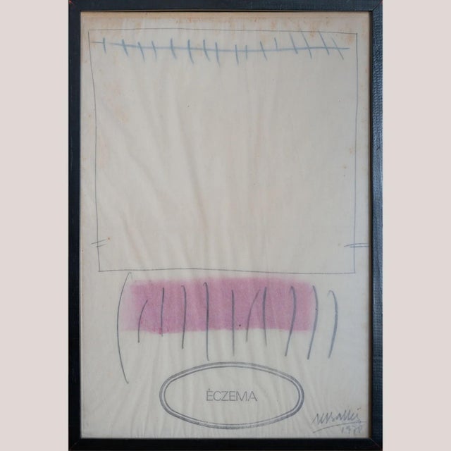 Éczema, Abstract Work, 1970s, Mixed Media, in Good conditions. Designed 1970 to 1979