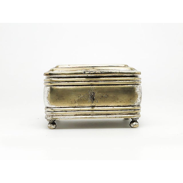 Plated Brass Sugar Bowl from Henneberg Brothers, Warsaw, Poland, 19th Century For Sale - Image 6 of 9