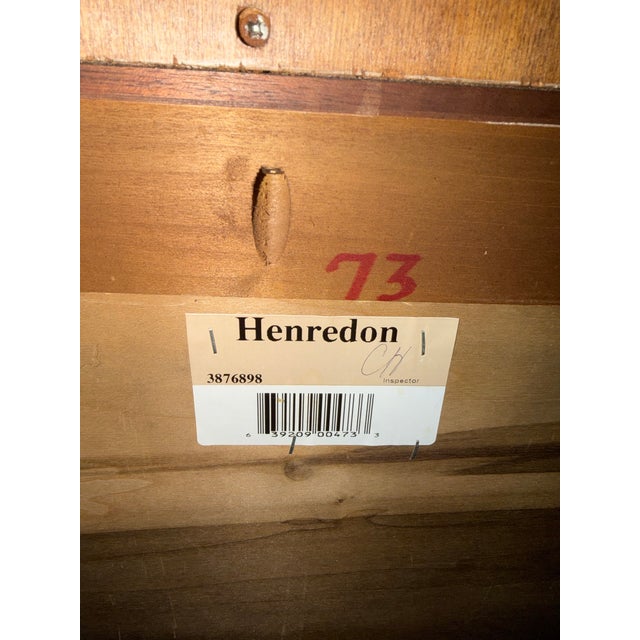 Burnt Umber 1980s Henredon Flame Mahogany Sideboard Buffet Credenza Hepplewhite Paw Foot Huntboard For Sale - Image 8 of 8