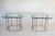 Metal Vintage Hollywood Regency Style Brass and Chrome End Tables - A Pair For Sale - Image 7 of 13