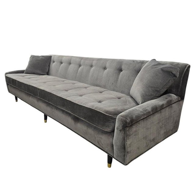 Mid-Century Modern MCM Milo Baughman for Thayer Coggin Sofa – Newly Reupholstered For Sale - Image 3 of 10