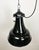 Industrial Black Enamel Bauhaus Pendant Lamp, 1930s For Sale - Image 10 of 18