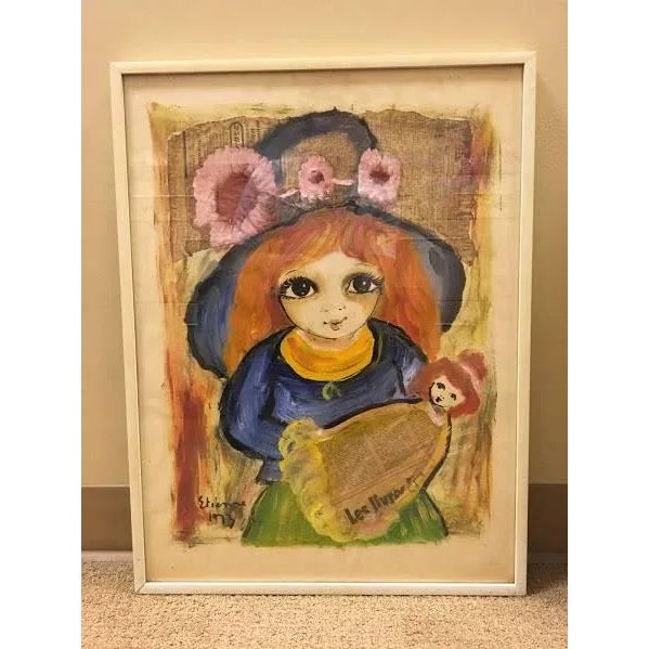 1970s Roger Etienne - Original Mixed Media Painting (1973) For Sale - Image 5 of 5