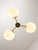 Metal Mid-Century Modern Italian Pendant Light in Brass and Opaline Glass, 1960s For Sale - Image 7 of 15