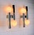 Mid 20th Century 1970s Chrome and Glass Wall Lamp by Gaetano Sciolari For Sale - Image 5 of 7