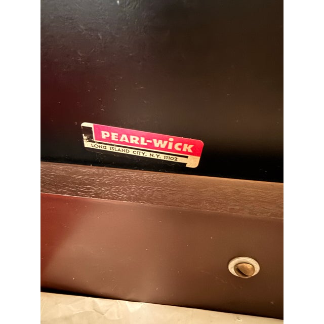 Wood Vintage Pearl-Wick Spanish Revival Gentleman’s Valet Chair With Hidden Storage & Clothes Hanger For Sale - Image 7 of 12