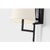 Visual Comfort Chapman & Myers for Visual Comfort Signature Ashton Large Single Sculpted Sconce in Aged Iron with Linen Shade For Sale - Image 4 of 8