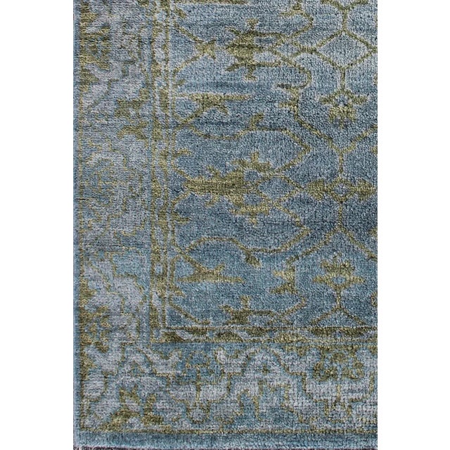 Keivan Woven Arts, Ob-103433543, Vintage Oushak Rug- 4′ × 6′ . This hand-knotted vintage Oushak rug is rendered in shades...