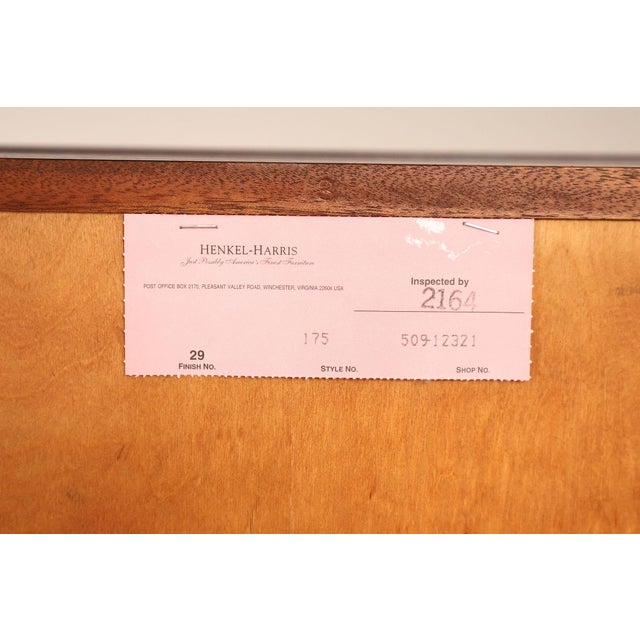 Henkel Harris Chippendale Style Mahogany Tall Chest For Sale - Image 15 of 18