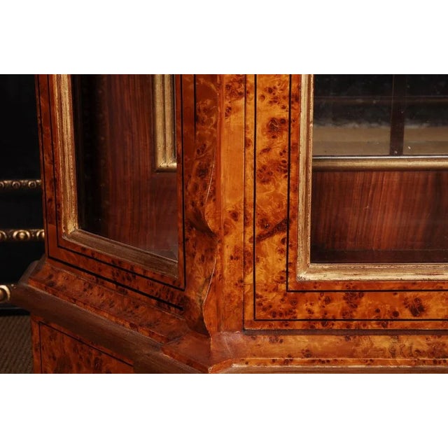 Wood 20th Century Dutch Baroque Style Vitrine For Sale - Image 7 of 10