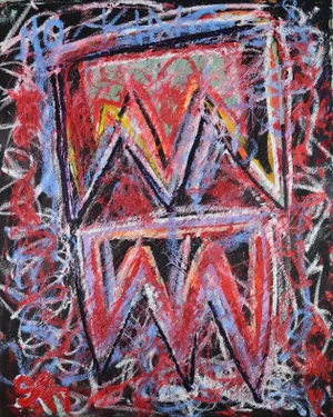 Sax Berlin "No King" (Dedicated To George Washington) Contemporary Painting 2019