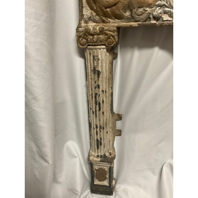 Mid 19th Century A Victorian Cast Iron Fireplace Surround With Cherubs in Relief. For Sale - Image 5 of 12