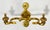 Mid 20th Century Vintage Art Nouveau Wall Mount Brass Fireplace Tools, Set of 3 For Sale - Image 5 of 9