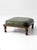 Green Mid-Century Colonial Revival Footstool With Green Cushion For Sale - Image 8 of 10