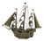 Large Vintage Italian Sheet Metal Galleon, 1950 For Sale