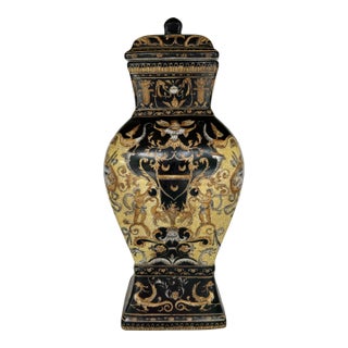 Vintage Ceramic United Wilson (Juwc) Renaissance Revival Lidded Vessel For Sale