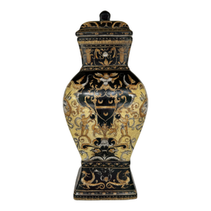 Vintage Ceramic United Wilson (Juwc) Renaissance Revival Lidded Vessel