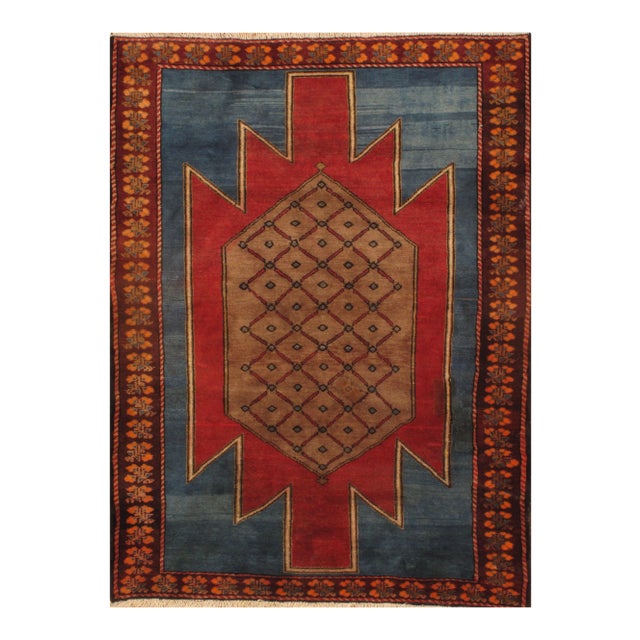1940s Pasargad Semi- Persian Sultanabad Wool Rug - 4'6" x 6' For Sale