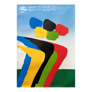 1992 Barcelona Olympic Poster, Abstract Logo - Arcadi Moradell