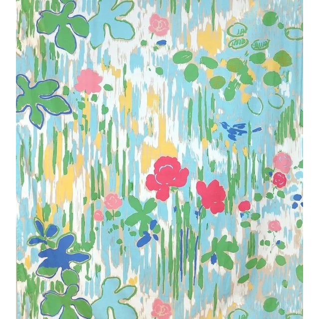 Traditional Sample - The House of Scalamandré La Fenetre Ouverte Fabric, Multi For Sale - Image 3 of 3