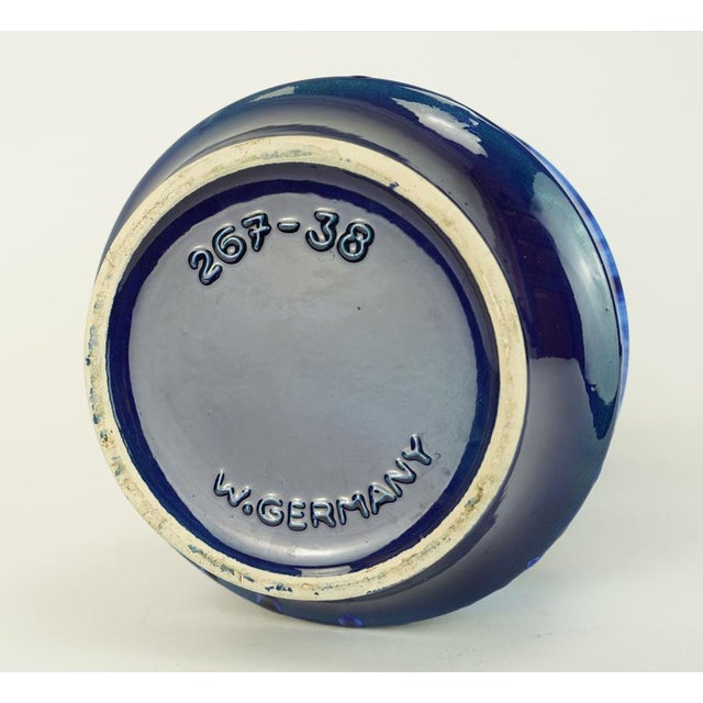 Blue Mid-Century Ceramic Model 267-38 Vase from Scheurich Keramik, 1960s For Sale - Image 8 of 11