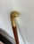 20th Century Brass Snake Head Wood Cane/Walking Stick For Sale - Image 4 of 10
