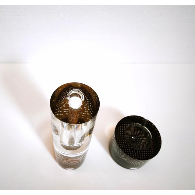 Princ Art Glass Vase and Ashtray Set by Pavel Havelka, Czech, 1990s, Set of 2 For Sale - Image 4 of 18