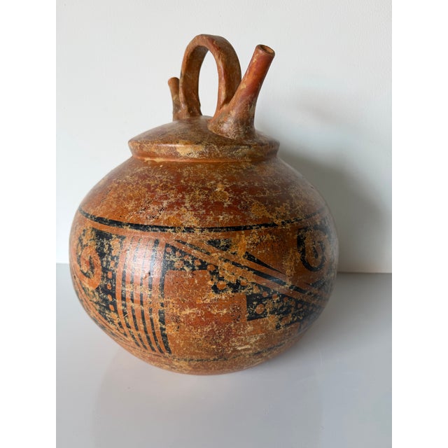 Vintage Pre-Columbian Style Art Pottery Vessel For Sale - Image 11 of 12