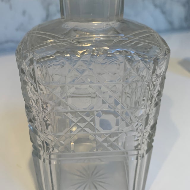 18th Century English Crystal Decanters - a Pair For Sale - Image 4 of 6