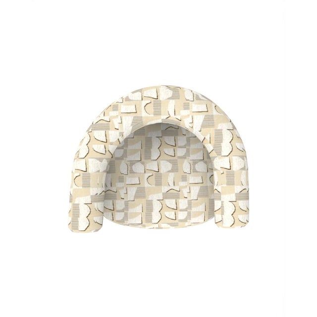 Not Yet Made - Made To Order Collector Modern Cassette Bar Chair in Hymne Beige Fabric by Alter Ego For Sale - Image 5 of 6