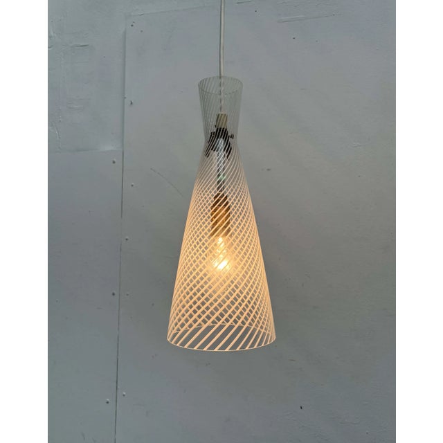 Mid-Century Modern Swirl Glass Pendant Lamps by Aloys Ferdinand Gangkofner for Peill & Putzler, 1950s, Set of 2 For Sale - Image 13 of 18