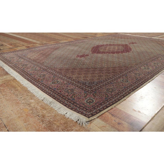 Vintage Persian Mahi Tabriz Rug - 06'07 X 10'06 For Sale - Image 11 of 12