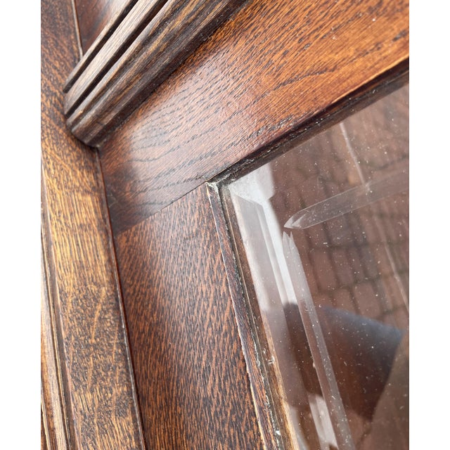 Antique Neo-Renaissance Oak Display Cabinet, 1910 For Sale - Image 11 of 18