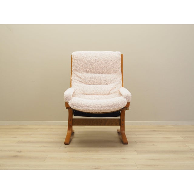 The armchair was made in the 1970s, designed by the well-known Norwegian designer Ingmar Relling for the Westnof...