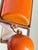 Vintage 1960s Mod Geometric Clip on Earrings Orange White, Attributed to Pierre Cardin, A Pair For Sale - Image 10 of 12