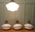 Industrial Large Industrial Ceiling Lights with Glass Shades, 1930s, Set of 4 For Sale - Image 3 of 8