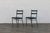 Pair of Jacques Adnet Distressed Green Leather & Black Metal Dining Chairs, France 1950s For Sale - Image 13 of 18