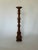BoHo chic Anglo, Indian, carved mahogany, candle stands. Made in the 60s.