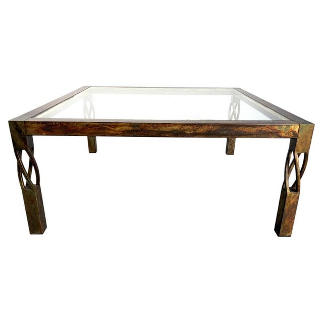 Vintage Steel Coffee Table, 1980s For Sale - Image 13 of 13
