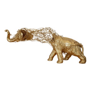 2022 “Stretching the Truth” Metal Elephant Sculpture by Richard Fluhr For Sale