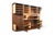 A brilliant space-saving solution from 1960s Germany. Closed, this piece presents as a clean walnut cabinet just 32" wide....