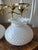 Vintage Milk Glass Double Arm, Double Globe Student Lamp Classic Fenton Hobnail For Sale - Image 10 of 12